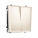 MS243050 Комплект механизма 2-кл выключателя с самовозвратом SIGMA Жемчужно-кремовый QUANT PRO (SP2430, PR129)