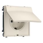 MS328010 Комплект механизма электрической розетки SIGMA Бежевый матовый 50Hz 2P+E с/з с/ш и крышкой IP44 16A-250V QUANT PRO (SP3280, PR141)