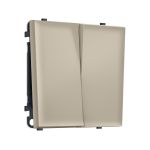 MS343020 Комплект механизма 2-кл проходного выключателя SIGMA Кашемир 10A-250V QUANT PRO (SP3430, PR120)