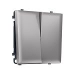 MS503030 Комплект механизма 2-кл перекрестного выключателя SIGMA Сталь матовый 10A-250V QUANT PRO (SP5030, PR125)