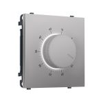 MS505710 Комплект механизма терморегулятора с датчиком для теплого пола с подсветкой SIGMA Сталь матовый 16A-250V QUANT PRO (SP5057, PR1381)