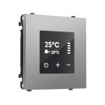 MS505910 Комплект механизма терморегулятора сенсорного с датчиком для теплого пола SIGMA Сталь матовый AC 3500W 16A-250V QUANT PRO (SP5059, PR1387)