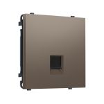 MS642010 Комплект механизма компьютерной розетки SIGMA Темная бронза матовый RJ-45 (8P8C) CAT6 с/ш QUANT PRO (SP6420, PR188)