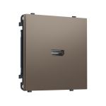 MS644030 Комплект механизма розетки HDMI 2.1 SIGMA Темная бронза матовый 30V/900MS 4K-120HZ 8K-60Hz QUANT PRO (SP6440, PR223)
