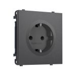 MS657010 Комплект механизма электрической розетки SIGMA Антрацит серый 50Hz 2P+E с/з с/ш 16A-250V QUANT PRO (SP6570, PR141)