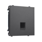 MS662010 Комплект механизма компьютерной розетки SIGMA Антрацит серый RJ-45 (8P8C) CAT6 с/ш QUANT PRO (SP6620, PR188)
