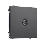 MS663005 Комплект механизма TV розетки оконечной экранированной SIGMA Антрацит серый 5-1000MHz 3dB QUANT PRO (SP6630, PR199)