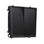 MS803020 Комплект механизма 2-кл проходного выключателя SIGMA Черный матовый 10A-250V QUANT PRO (SP8030, PR120)
