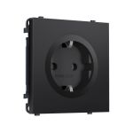 MS806010 Комплект механизма электрической розетки SIGMA Черный матовый 50Hz 2P+E с/з 16A-250V QUANT PRO (SP8060, PR141)