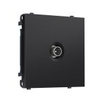 MS813030 Комплект механизма TV розетки проходной SIGMA Черный матовый 5-1000 MHz 4dB QUANT PRO (SP8130, PR211)