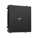 MS814030 Комплект механизма розетки HDMI 2.1 SIGMA Черный матовый 30V/900MS 4K-120HZ 8K-60Hz QUANT PRO (SP8140, PR223)
