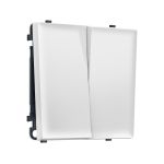 MS823030 Комплект механизма 2-кл перекрестного выключателя SIGMA Белый мягкое касание 10A-250V QUANT PRO (SP8230, PR125)