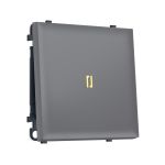 MS862010 Комплект механизма 1-кл выключателя с подсветкой 3200K SIGMA Платиново-серый Мягкое касание 10A-250V QUANT PRO (SP8620, PR101, G11Y)
