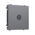 MS873005 Комплект механизма TV розетки оконечной экранированной SIGMA Платиново-серый Мягкое касание 5-1000MHz 3dB QUANT PRO (SP8730, PR199)