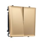MS883010 Комплект механизма 2-кл выключателя SIGMA Золото Мягкое касание 10A-250V QUANT PRO (SP8830, PR115)
