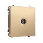 MS893005 Комплект механизма TV розетки оконечной экранированной SIGMA Золото Мягкое касание 5-1000MHz 3dB QUANT PRO (SP8930, PR199)