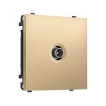 MS893030 Комплект механизма TV розетки проходной SIGMA Золото Мягкое касание 5-1000 MHz 4dB QUANT PRO (SP8930, PR211)