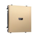 MS894030 Комплект механизма розетки HDMI 2.1 SIGMA Золото Мягкое касание 30V/900MS 4K-120HZ 8K-60Hz QUANT PRO (SP8940, PR223)