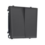 MS903050 Комплект механизма 2-кл выключателя с самовозвратом SIGMA Графит Мягкое касание QUANT PRO (SP9030, PR129)