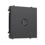 MS913005 Комплект механизма TV розетки оконечной экранированной SIGMA Графит Мягкое касание 5-1000MHz 3dB QUANT PRO (SP9130, PR199)