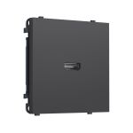 MS914030 Комплект механизма розетки HDMI 2.1 SIGMA Графит Мягкое касание 30V/900MS 4K-120HZ 8K-60Hz QUANT PRO (SP9140, PR223)