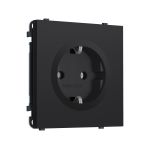 MS986010 Комплект механизма электрической розетки SIGMA Черный Мягкое касание 50Hz 2P+E с/з 16A-250V QUANT PRO (SP9860, PR141)