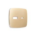 OP6110 Лицевая панель OMEGA (Шампань) для розетки 2USB тип A+C QUANT