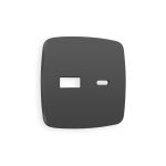 OP9110 Лицевая панель OMEGA (Графит Мягкое касание) для розетки 2USB тип A+C QUANT