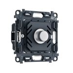 PR136 Механизм светорегулятора универсального поворотно-нажимного 25-600W/LED 5-300W QUANT PRO (EXTRA CONTROL)