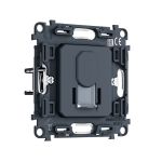 PR185 Механизм компьютерной розетки RJ-45 (8P8C) CAT6A экранированной с автоматической защитной шторкой QUANT PRO