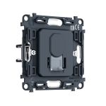 PR188 Механизм компьютерной розетки RJ-45 (8P8C) CAT6 с автоматической защитной шторкой QUANT PRO