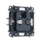PR217 Механизм розетки TV оконечной + SAT 5-862MHz 3.5dB/950-2150MHz 3.8dB QUANT PRO