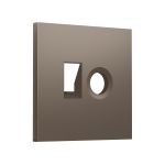 SP6425 Лицевая панель SIGMA (Темная бронза матовый) для компьютерной/телефонной + TV розетки RJ-45/RJ-11 QUANT PRO