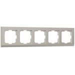 Рамка на 5 постов Stark дымчатый матовый W0051817