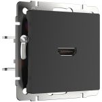 Розетка HDMI черный матовый W1186008