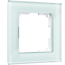 WL01-Frame-01 Рамка на 1 пост (натуральное стекло,стекло)