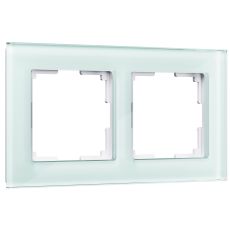 WL01-Frame-02 Рамка на 2 поста (натуральное стекло,стекло)