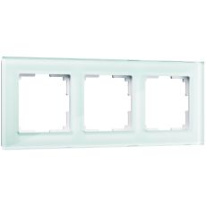 WL01-Frame-03 Рамка на 3 поста (натуральное стекло,стекло)