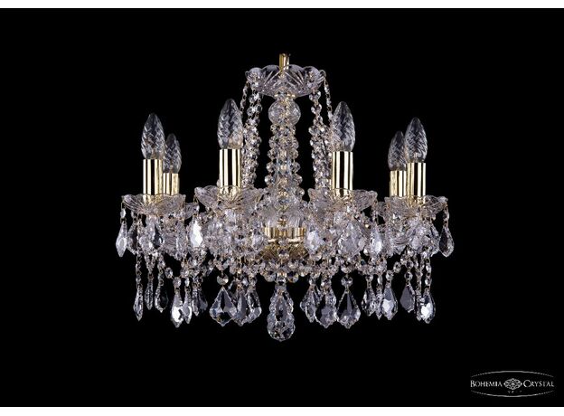 Подвесная люстра Bohemia Ivele Crystal 1413/8/165 G Leafs