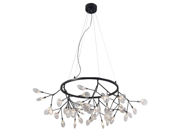 Люстры Crystal Lux EVITA SP45 D BLACK/TRANSPARENT Evita