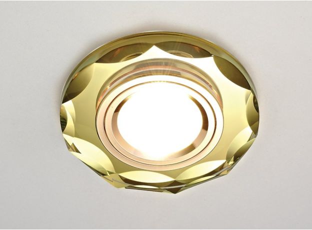 Точечные светильники Ambrella 800 GOLD CRYSTAL SPOT