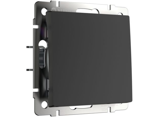 Перекрестный выключатель одноклавишный (черный матовый) W1113008