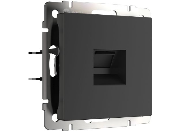 Розетка Ethernet RJ-45 (черный матовый) W1181008