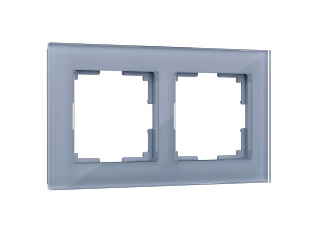 Рамка на 2 поста (серый,стекло) W0021115