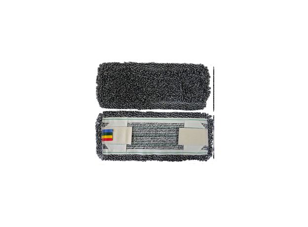 Плоский моп для швабры ухо-карман черный 50 см Экотекс CotV-TF-50