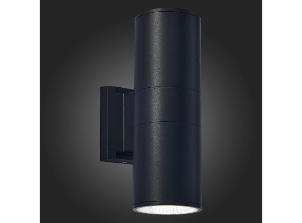 SL074.401.02 Светильник уличный настенный ST-Luce Черный/Черный LED 2*8W 4000K TUBO2