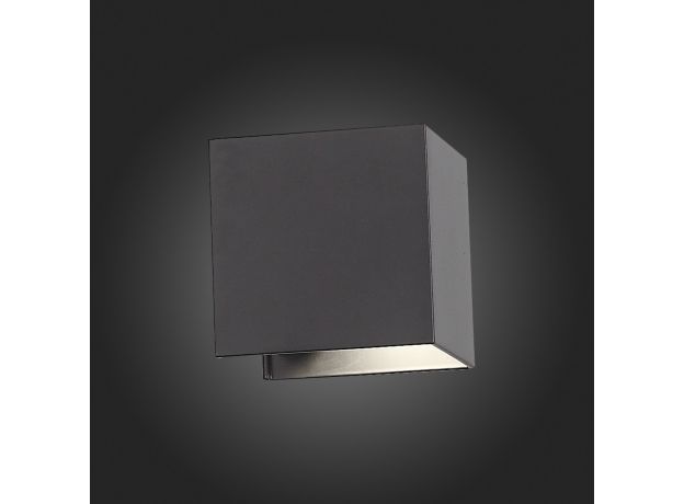 SL560.401.02 Светильник уличный настенный ST-Luce Черный/Черный LED 2*3W 4000K STAFFA