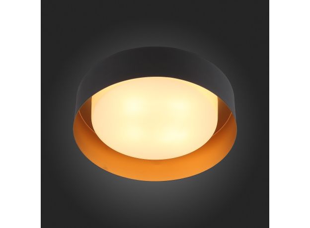 SL392.422.04 Светильник потолочный ST-Luce Черный, Золотой/Белый E14 4*40W CHIO