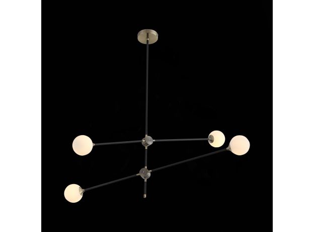 SL429.403.04 Светильник подвесной ST-Luce Черный, Золотистый/Белый G9 4*5W BASTONCINO