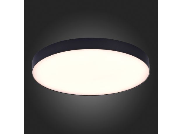 ST606.432.96 Светильник потолочный Черный LED 1*96W 3000K 8 640Lm Ra&gt;85 120° IP20 D600xH55 185-265V Накладные светильники